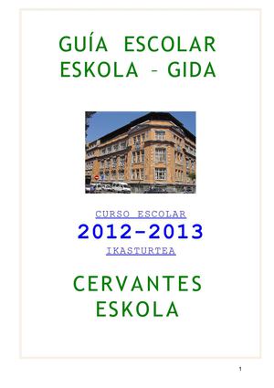 Cervantes GIDA 12-13