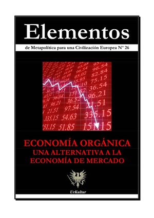 Elementos 26 : Economía orgánica : una alternativa a la economía de mercado
