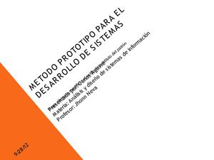 METODO PROTOTIPO PARA EL DESARROLLO DE SISTEMAS 2