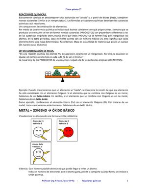 Reacciones químicas