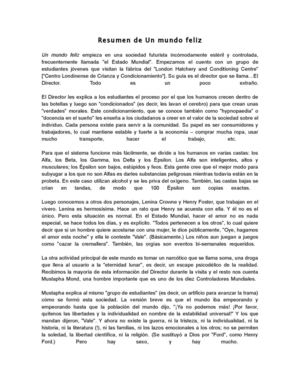 Un mundo feliz