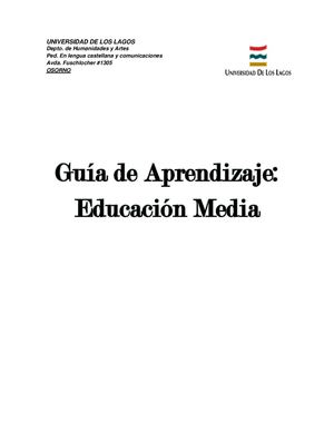 Guía de Aprendizaje (El acento ortográfico o tilde)