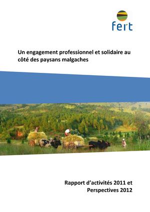 Rapport d'activités Fert Madagascar 2011