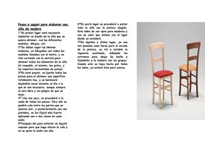 proceso de elaboracion de las sillas