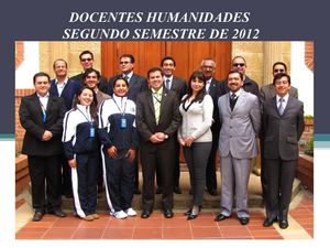 EQUIPO DOCENTE DEPARTAMENTO DE HUMANIDADES 2012