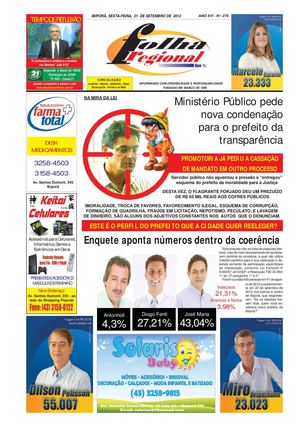 FOLHA REGIONAL - Ibiporã - 21 de Setembro de 2012