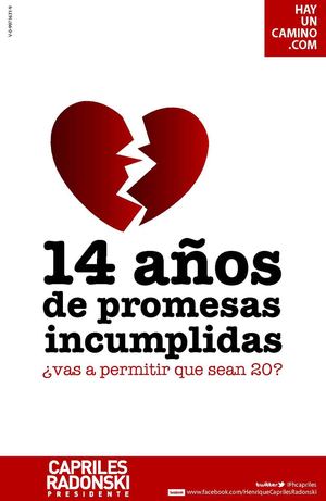 14 Años de Promesas Incumplidad