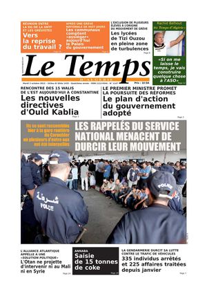 Le Temps d'Algérie Editions du Mardi 02 Octobre 2012 2012