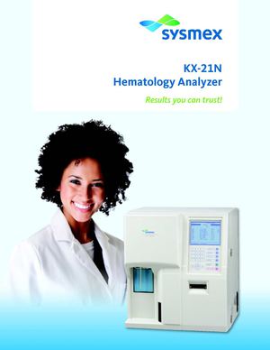 Hematology Sysmex Kx 2100
