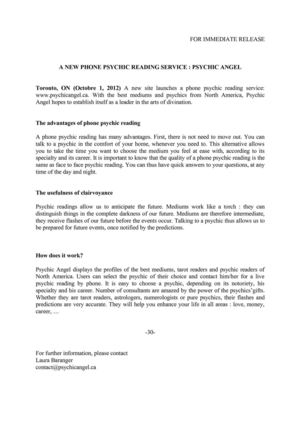 A new psychic reading service : Psychic Angel