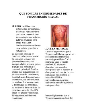 Enfermedades de transmisión sexual