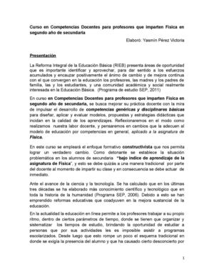 PLAN DOCENTE FÍSICA SEGUNDO GRADO DE SECUNDARIA