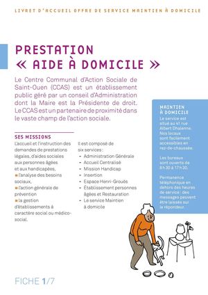 Les services du maintien à domicile