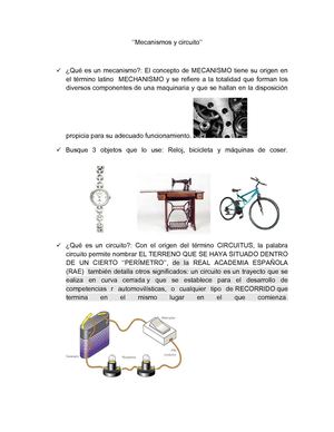 ''Mecanismos y circuitos''