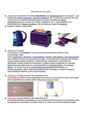 Mecanismos y circuitos