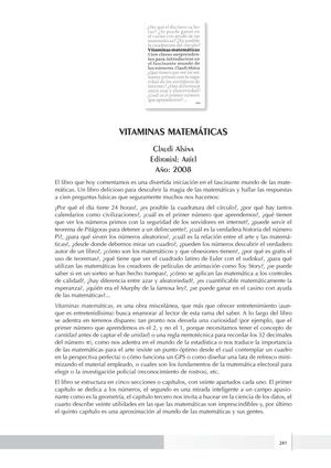 VITAMINAS MATEMATICAS