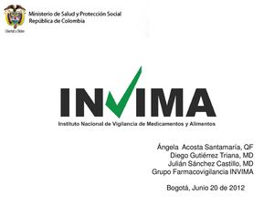 Farmacovigilancia INVIMA