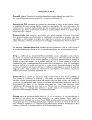 Conceptos TICS