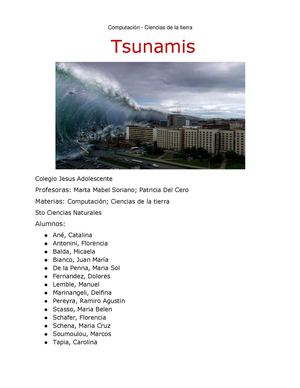 TSUNAMIS