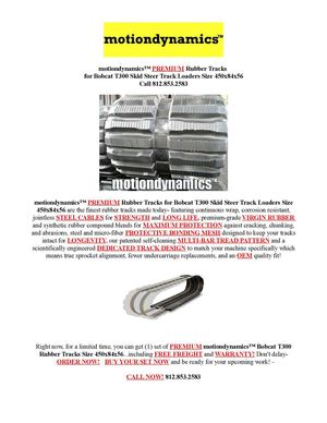 Motiondynamics rubber tracks