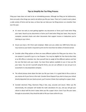 Calaméo - Tips to Simplify the Tax Filing Process