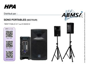ABMSI - Catalogue Sono portable HPA