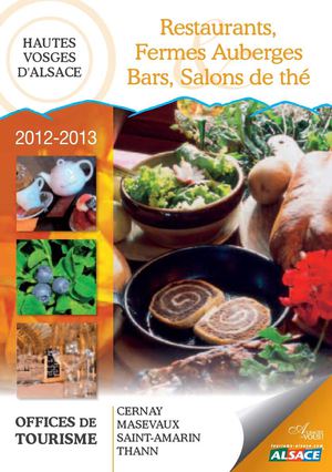 Guide des restaurants, fermes auberges, bars, salons de thé