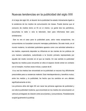 Nuevas tendencias en la publicidad del siglo XXI