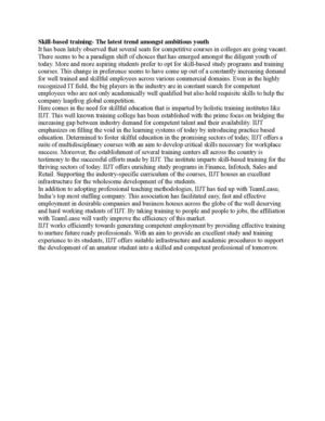 Skill-based training- The latest trend amongst ambitious youth 