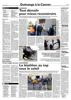 Démolition du CFP - Opération coeur de ville de Guénange