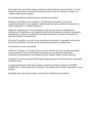 Diferencias entre asesoría y consultoría