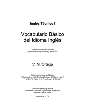 Vocabulario