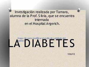 La  Diabetes