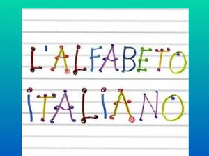 L'alfabeto italiano!
