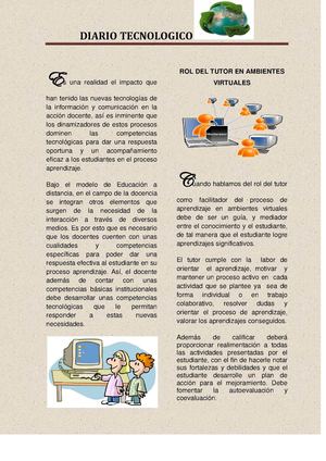 EL TUTOR  EN AMBIENTES VIRTUALES
