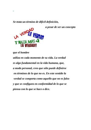 LA VERDAD