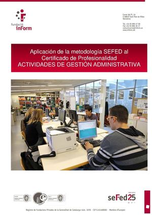 Aplicación metodología SEFED al certificado de profesionalidad ADGD0308