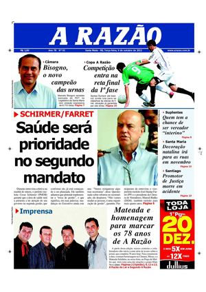 Jornal A Razão Santa Maria - 09102012