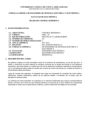 CONTROL MODERNO I (silabo 2012-2013)