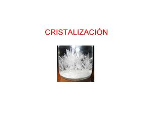 Cristalización