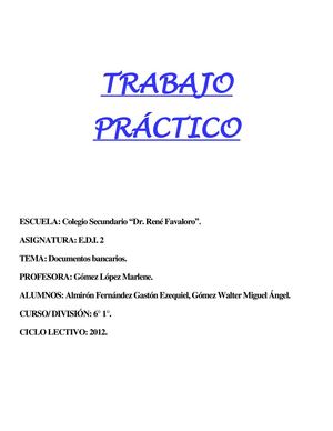 Documentos Bancarios!