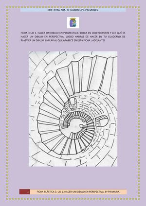 FICHA 3 UD 1 PLÁSTICA. HACER UN DIBUJO EN PERSPECTIVA.