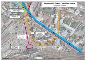 Plans d'aménagement des abords de la gare des Chantiers- Projet multimodal