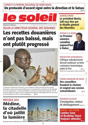 Edition du 10 octobre 2012