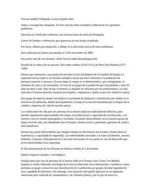 Tercera edadDe Wikipedia