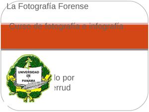 La Fotografía Forense