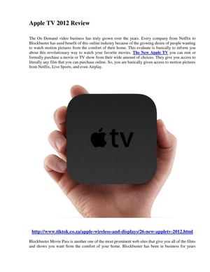 Apple TV 2012 Review