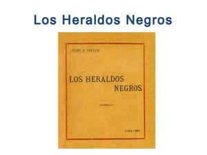 Los Heraldos Negros - César Vallejo