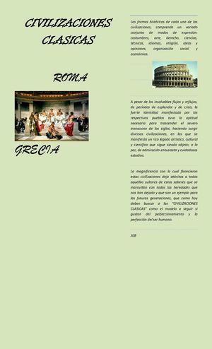 CIVILIZACIONES CLASICAS