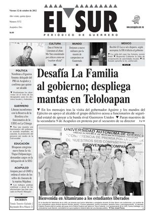 El Sur 12 de octubre de 2012
